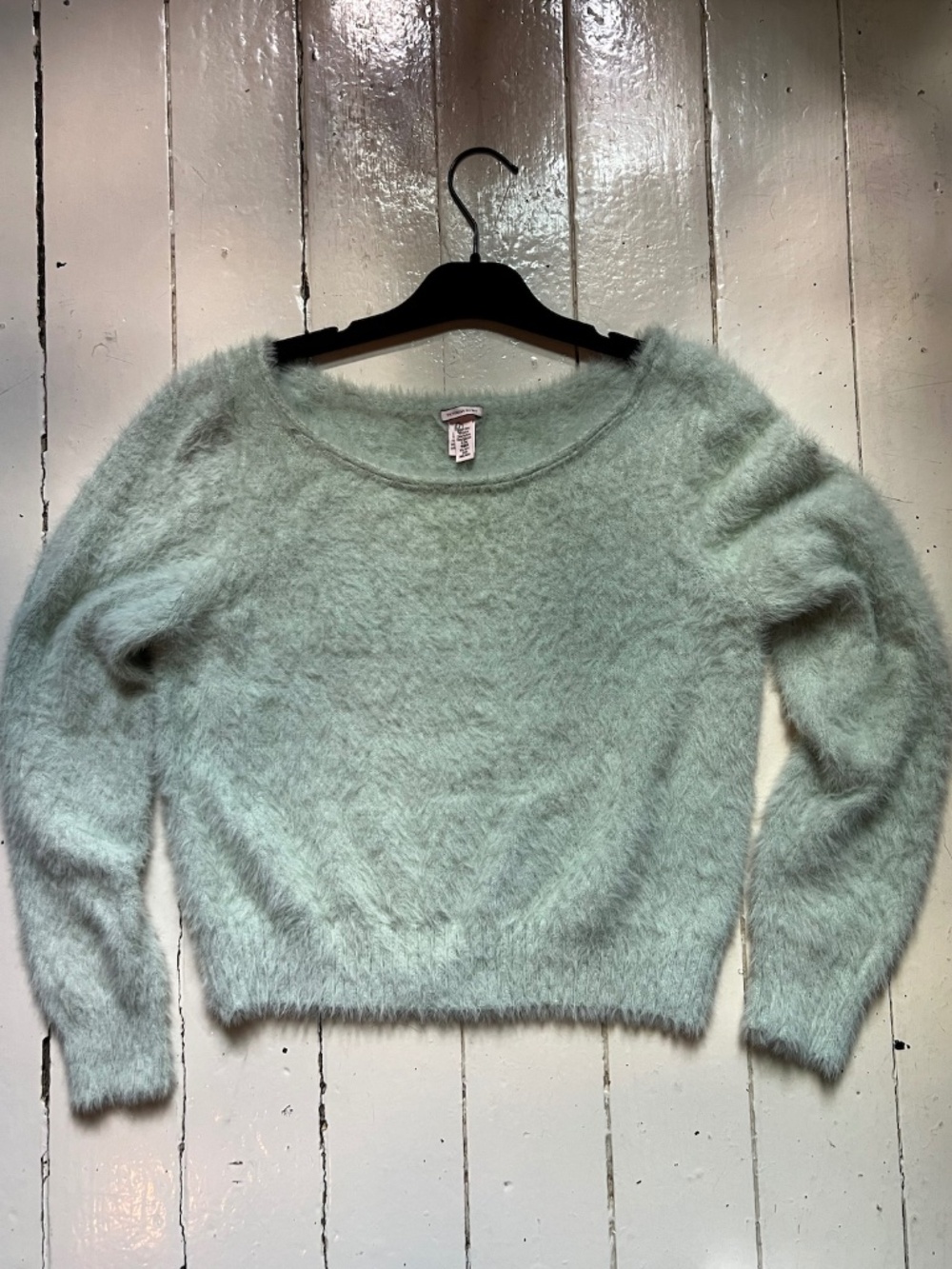 Vintage Size XS Victoria Secret Mint Green Cropped Sweater